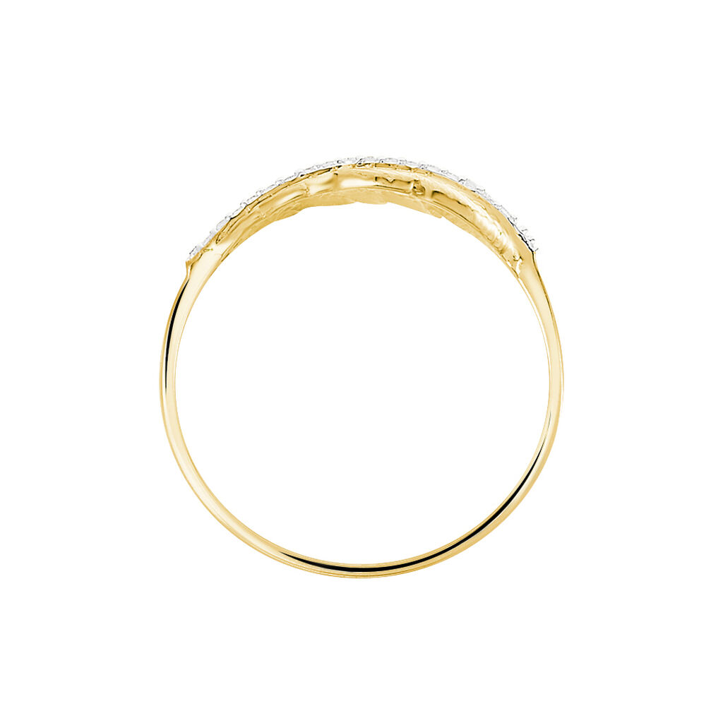 Bague Paola Or Jaune Diamant - Bagues avec pierre Femme | Histoire d&rsquo;Or