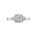Bague Cierra Platine Blanc Diamant - Bagues solitaires Femme | Histoire d&rsquo;Or