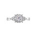 Bague Cierra Platine Blanc Diamant - Bagues solitaires Femme | Histoire d’Or