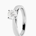 Bague Solitaire Platine Blanc Diamant - Bagues solitaires Femme | Histoire d&rsquo;Or