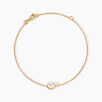 Bracelet Estel Argent Dor&eacute; A L'Or 750/1000 Oxyde De Zirconium - Bracelets Femme | Histoire d&rsquo;Or