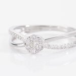 Bague Kuta Or Blanc Diamant - Bagues avec pierre Femme | Histoire d&rsquo;Or