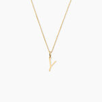 Pendentif Ionia Lettre Or Jaune - Pendentifs Famille | Histoire d&rsquo;Or