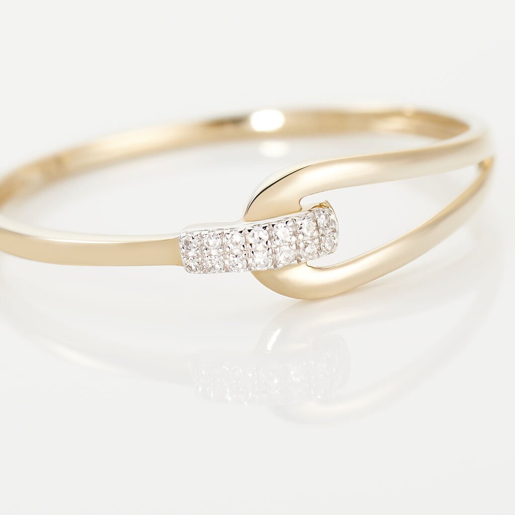 Bague Cyranna Or Jaune Diamant - Bagues avec pierre Femme | Histoire d&rsquo;Or