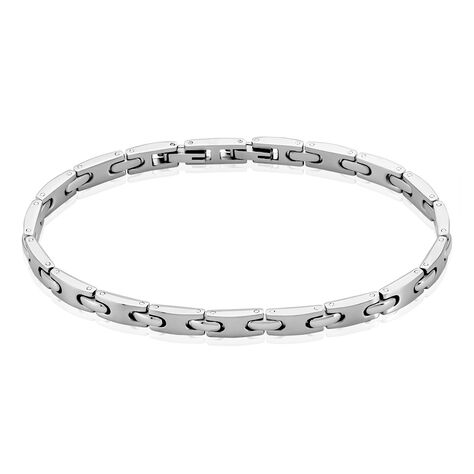 Bracelet Jourdan Acier Gris - Bracelets Homme | Histoire d’Or