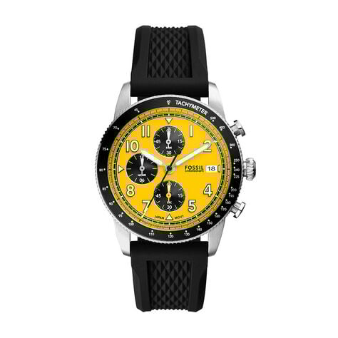 Montre Fossil Sport Tourer Jaune - Montres Homme | Histoire d’Or
