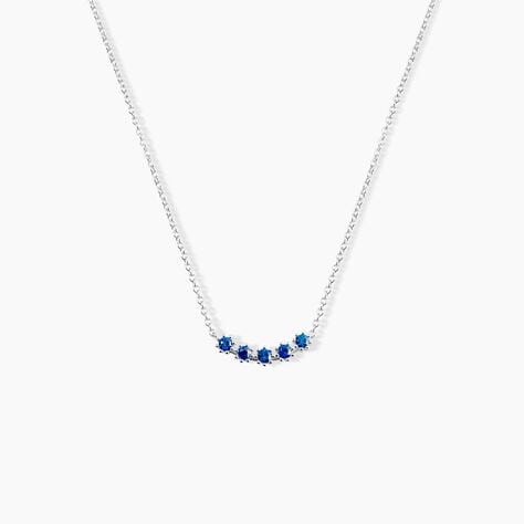 Collier Karrie Argent Blanc Oxyde De Zirconium - Colliers fantaisie Femme | Histoire d&rsquo;Or