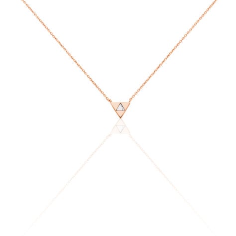 Collier Tallulah Argent Rose Pierre De Synthese - Colliers fantaisie Femme | Histoire d’Or