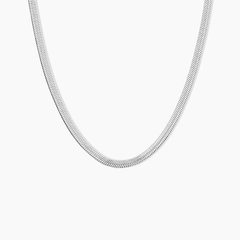 Chaine Prestance Acier Blanc - Colliers fantaisie Femme | Histoire d&rsquo;Or