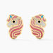 Boucles D'oreilles Puces Pivoina Or Jaune Oxyde De Zirconium - Clous d'oreilles Enfant | Histoire d’Or