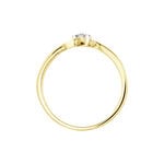 Bague Or Jaune Cerisette Diamant - Bagues avec pierre Femme | Histoire d&rsquo;Or