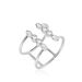 Bague Ajustable Joice Argent Oxyde De Zirconium - Bagues avec pierre Femme | Histoire d’Or
