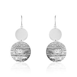 Boucles D'oreilles Pendantes Acier Blanc Stellaire - Boucles d'oreilles fantaisie Femme | Histoire d’Or