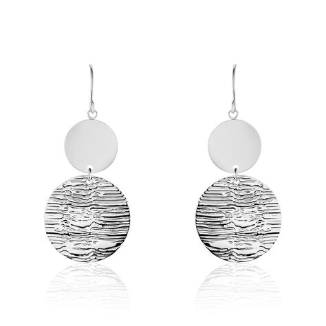Boucles D'oreilles Pendantes Acier Blanc Stellaire - Boucles d'oreilles fantaisie Femme | Histoire d’Or