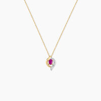 Collier Lydia Or Jaune Rubis
