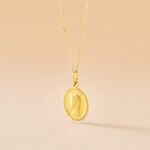 Pendentif Marie Or Jaune - Pendentifs Bapt&ecirc;me Famille | Histoire d&rsquo;Or
