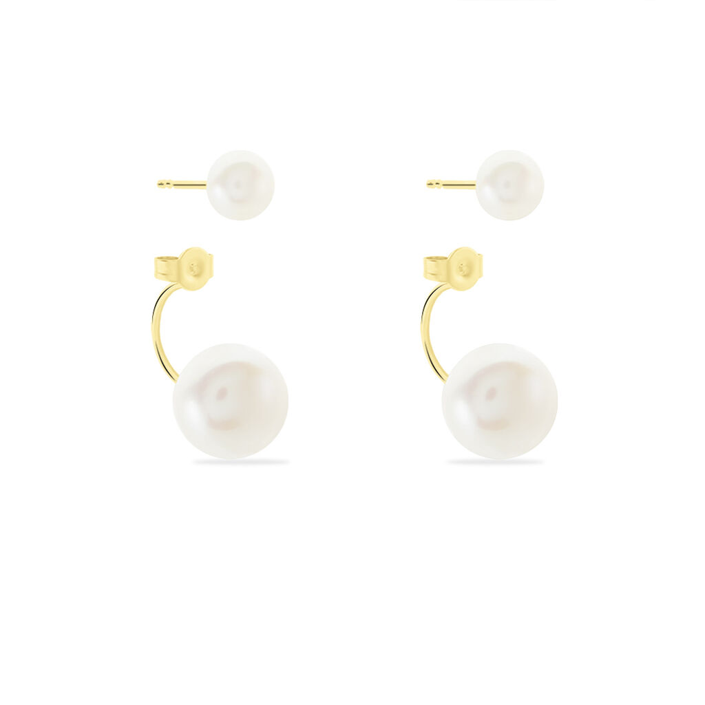 Bijoux D'oreilles Metisse Or Jaune Perle De Culture - Ear cuffs Femme | Histoire d&rsquo;Or