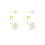 Bijoux D'oreilles Metisse Or Jaune Perle De Culture - Ear cuffs Femme | Histoire d&rsquo;Or