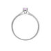 Bague Solitaire Fiona Or Blanc Amethyste - Bagues solitaires Femme | Histoire d’Or