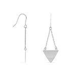 Boucles D'oreilles Pendantes Mahala Argent Blanc - Boucles d'oreilles fantaisie Femme | Histoire d&rsquo;Or