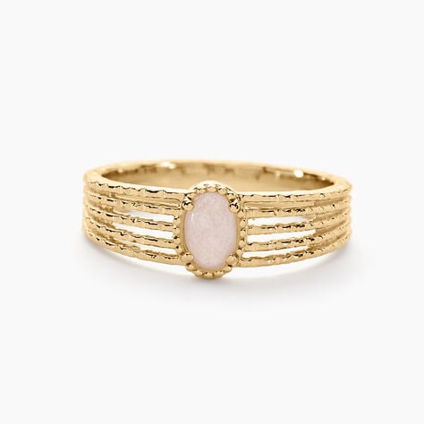 Bague Ensoleillée Plaqué Or Jaune Quartz - Bagues avec pierre Femme | Histoire d’Or