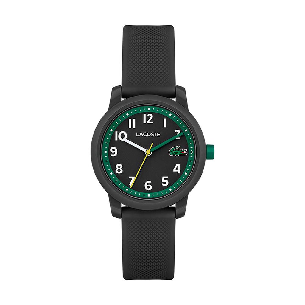 Montre Lacoste 12.12 Kids Noir - Montres Enfant | Histoire d&rsquo;Or