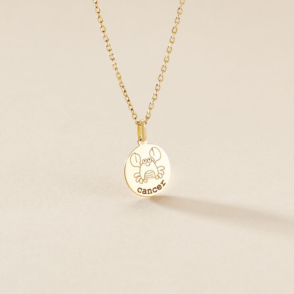 Pendentif Jannila Zodiaque Or Jaune - Cadeaux de naissance Enfant | Histoire d&rsquo;Or