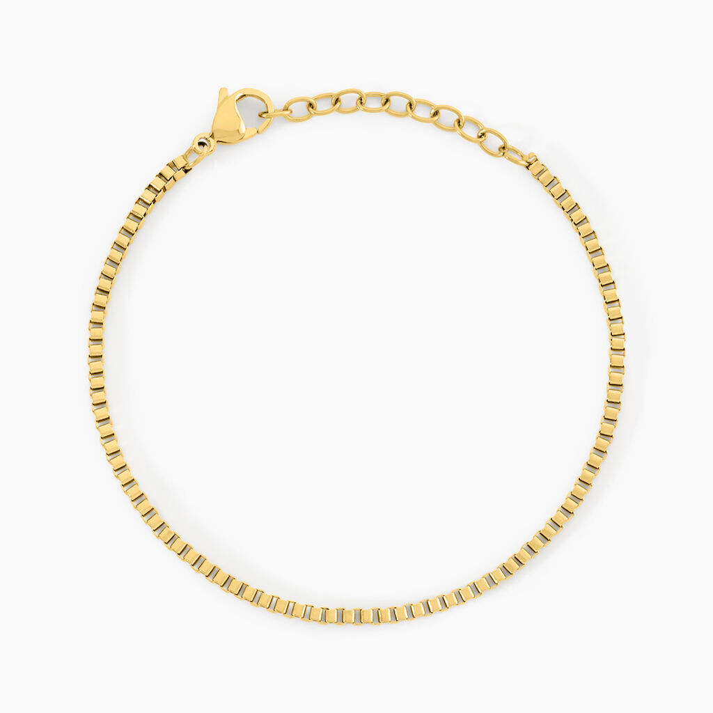 Bracelet Coraly Acier Jaune - Bijoux sans pierre Femme | Histoire d&rsquo;Or