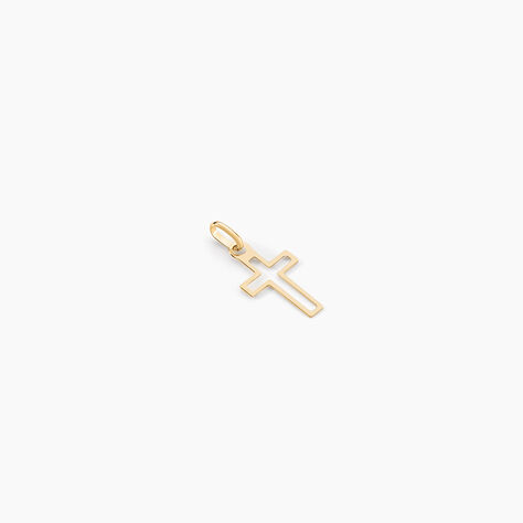 Pendentif Alyssa Croix Or Jaune - Pendentifs Baptême Famille | Histoire d’Or