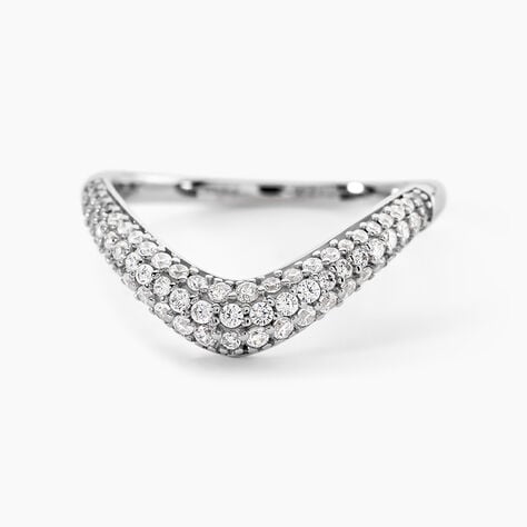Bague Mademoiselle Argent Blanc Oxyde De Zirconium - Bagues avec pierre Femme | Histoire d&rsquo;Or