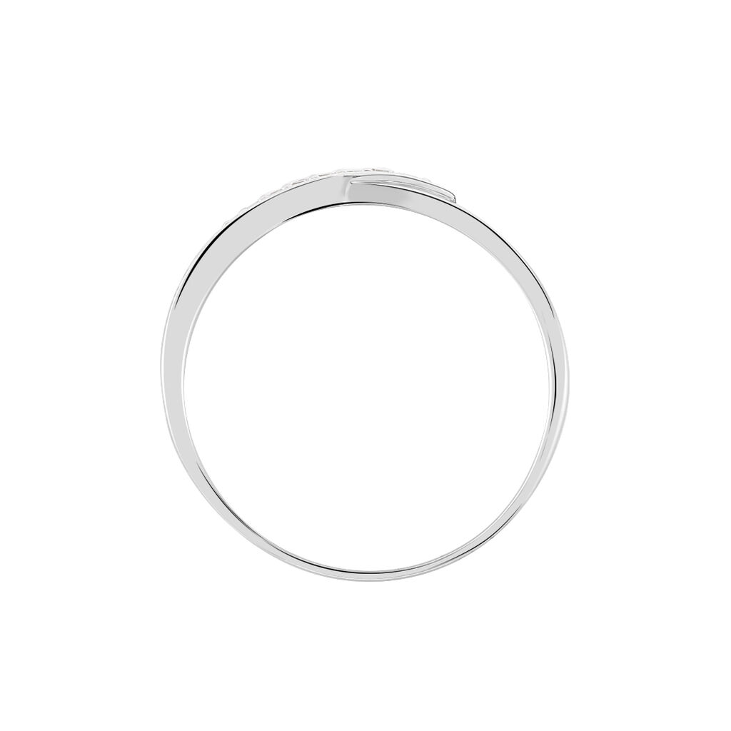 Bague Marilou Or Blanc Diamant - Bagues avec pierre Femme | Histoire d’Or