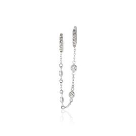 Bijou D'oreille Unitaire Argent Blanc Gretus Oxydes De Zirconium - Boucles d'oreilles fantaisie Femme | Histoire d’Or