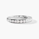 Alliance Rhea Ld Platine Blanc Diamant Synth&eacute;tique - Alliances Femme | Histoire d&rsquo;Or