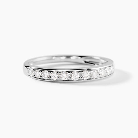 Alliance Rhea Ld Platine Blanc Diamant Synthétique - Alliances Femme | Histoire d’Or