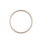 Alliance Rehanne Ruban Plat Or Bicolore - Alliances Famille | Histoire d&rsquo;Or