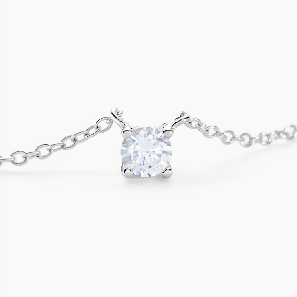 Collier Argent Lylwenn Oxydes De Zirconium - Colliers fantaisie Femme | Histoire d’Or