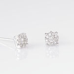 Boucles D'oreilles Puces Artemis Or Blanc Diamant - Clous d'oreilles Femme | Histoire d&rsquo;Or