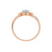 Bague Solitaire Shir Argent Rose Oxyde De Zirconium - Bagues solitaires Femme | Histoire d’Or