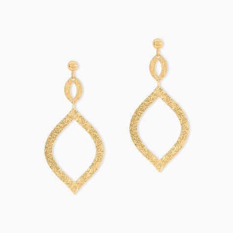 Boucles D'Oreilles Pendantes Genghis Or Jaune - Boucles d'oreilles pendantes Femme | Histoire d&rsquo;Or