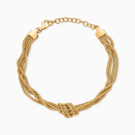 Bracelet Darisa Argent Dor&eacute; A L'Or 750/1000 - Bijoux sans pierre Femme | Histoire d&rsquo;Or