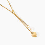 Collier No&euml;lla Argent Dor&eacute; A L'Or 750/1000 Perle D'Imitation - F&ecirc;te des m&egrave;res Femme | Histoire d&rsquo;Or