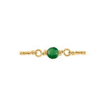 Bague Calliope Plaqu&eacute; Or Dor&eacute; Agate - Bagues solitaires Femme | Histoire d&rsquo;Or