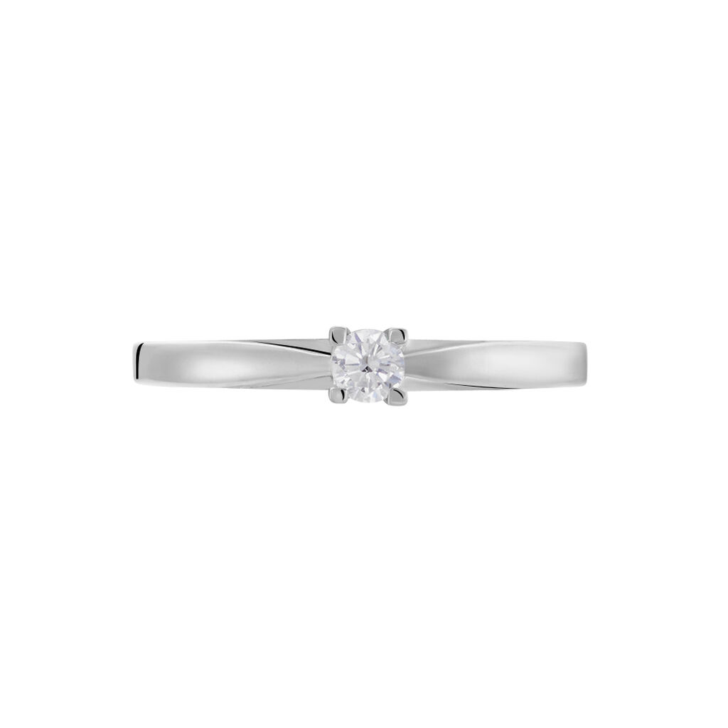 Bague Solitaire Morrigane Or Blanc Diamant - Bagues solitaires Femme | Histoire d&rsquo;Or