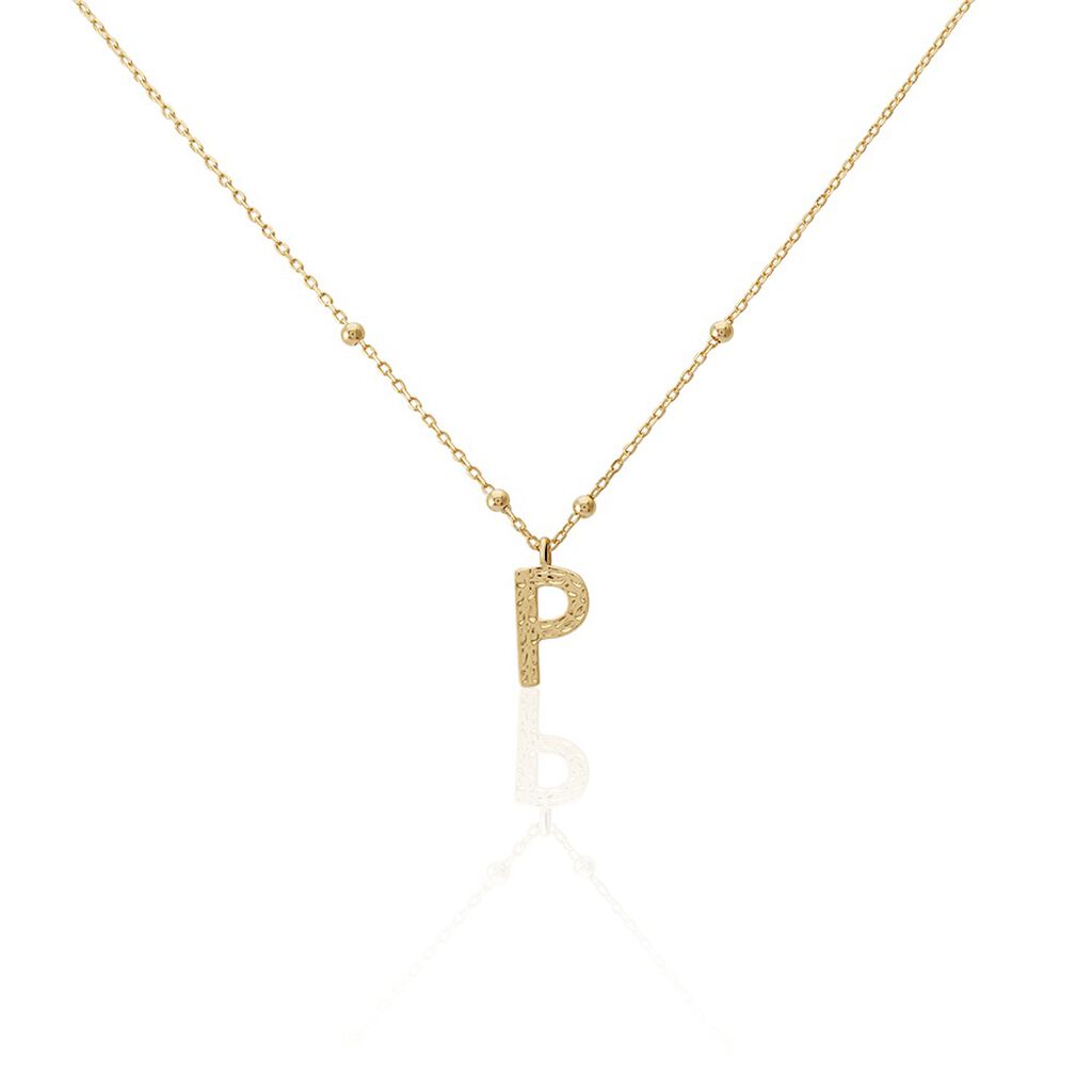 Collier Plaqué Or Jaune Lettra - Colliers fantaisie Femme | Histoire d’Or