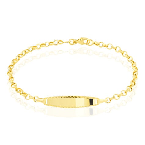 Bracelet Identité Marcel Maille Jaseron Or Jaune - Bracelets Communion Enfant | Histoire d’Or