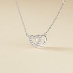 Collier Annae Argent Blanc Oxyde De Zirconium - Colliers fantaisie Femme | Histoire d&rsquo;Or