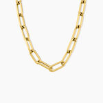 Collier Maille Urban Line Acier Dor&eacute; - Chaines Femme | Histoire d&rsquo;Or
