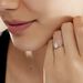 Bague Solitaire Fiona Or Blanc Diamant Synthetique - Bagues solitaires Femme | Histoire d’Or