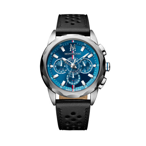 Montre Montignac Round Multifonction Bleu - Nouveautés Homme | Histoire d’Or