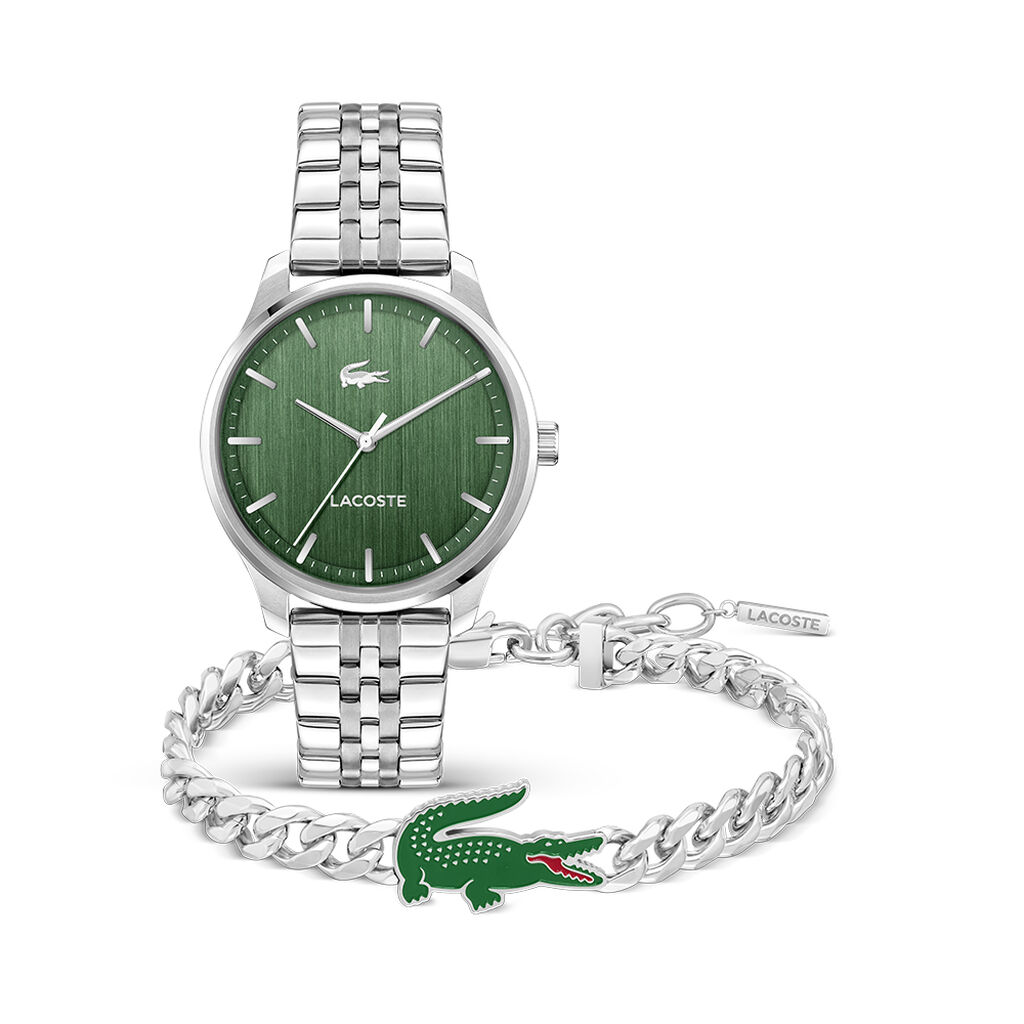 Coffret De Montre Lacoste Lisbon Vert - Montres Coffrets Homme | Histoire d&rsquo;Or
